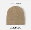 Autumn double-layer warm thickened knitted Hat, unisex cold hat, European and American brim woolen hat wholesale, knitted hat, solid color knitted hat hat, hat 150152802 details Picture